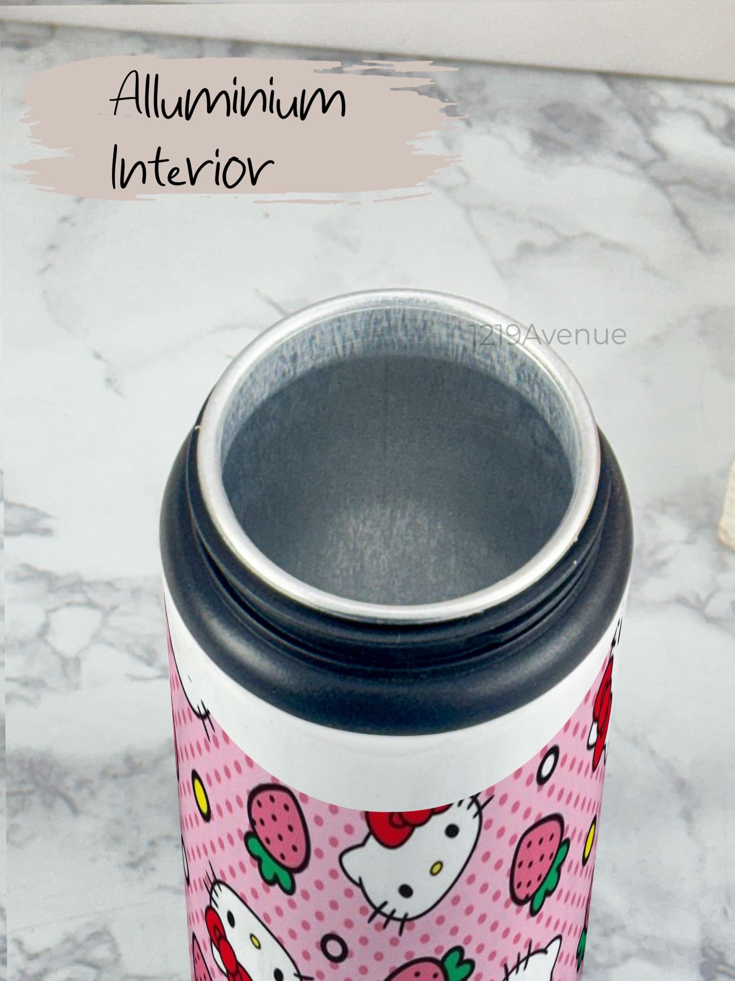 750ml Printed Fun-Sip Water Bottle | Hello Kitty Print | For Kids, School, Sports | Sipper Bottle with Carry Handle, Durable & Stylish