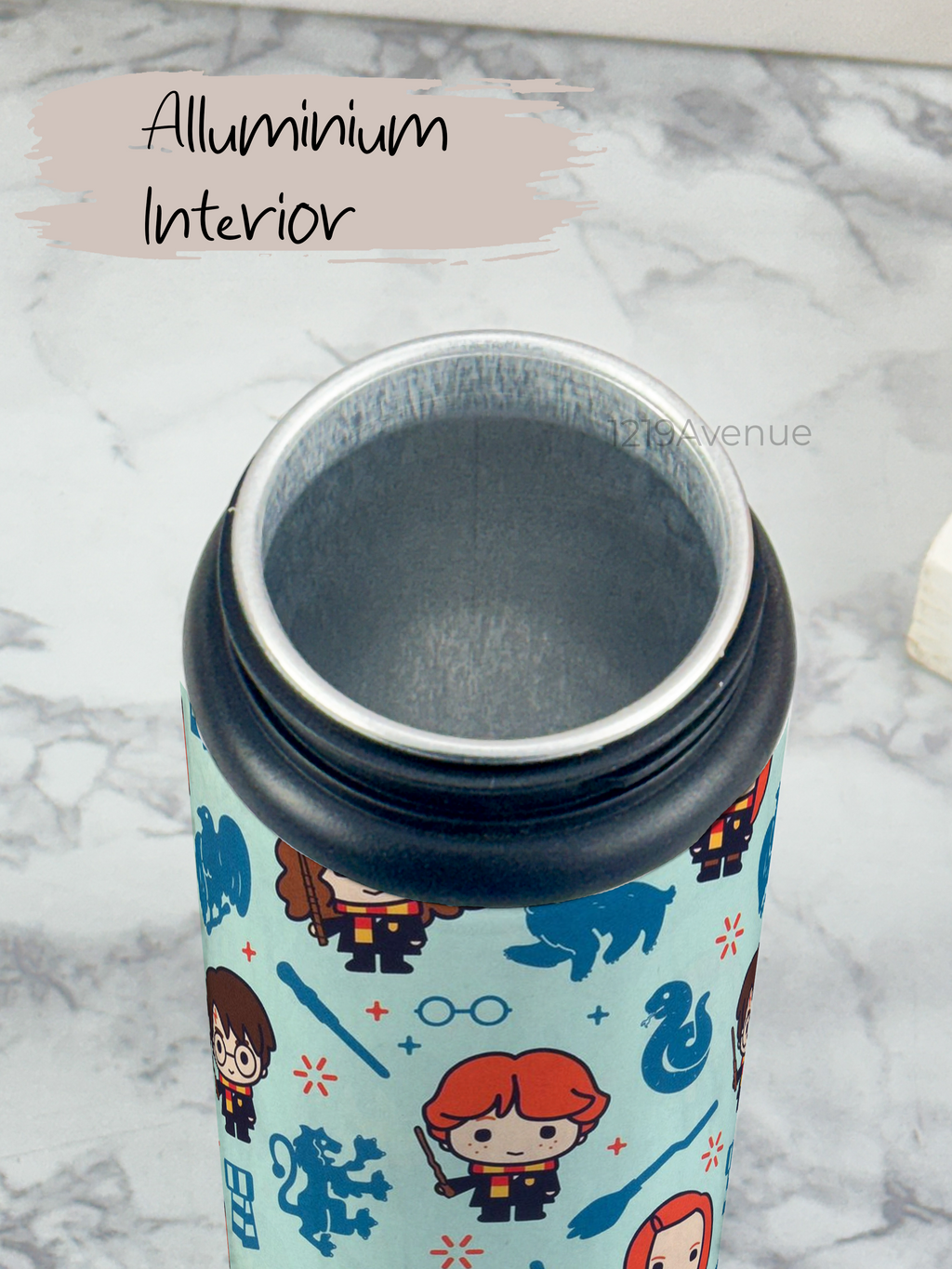 750ml Printed Fun-Sip Water Bottle | Harry Porter Theme Print | For Kids, School, Sports | Sipper Bottle with Carry Handle, Durable & Stylish