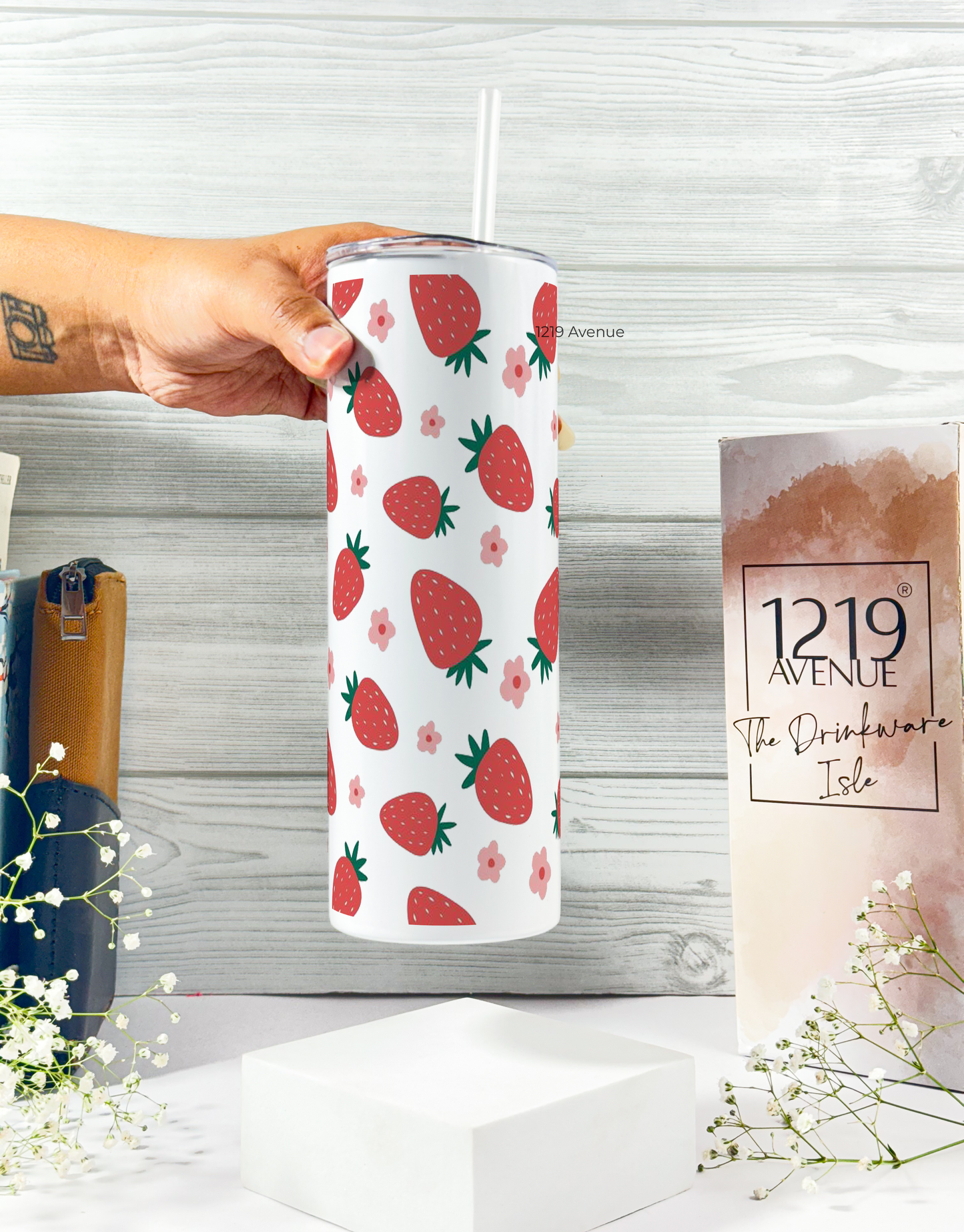 Colossal Tumbler 750ML with straw | Berry Much Print |Double Walled Insulated Tumbler