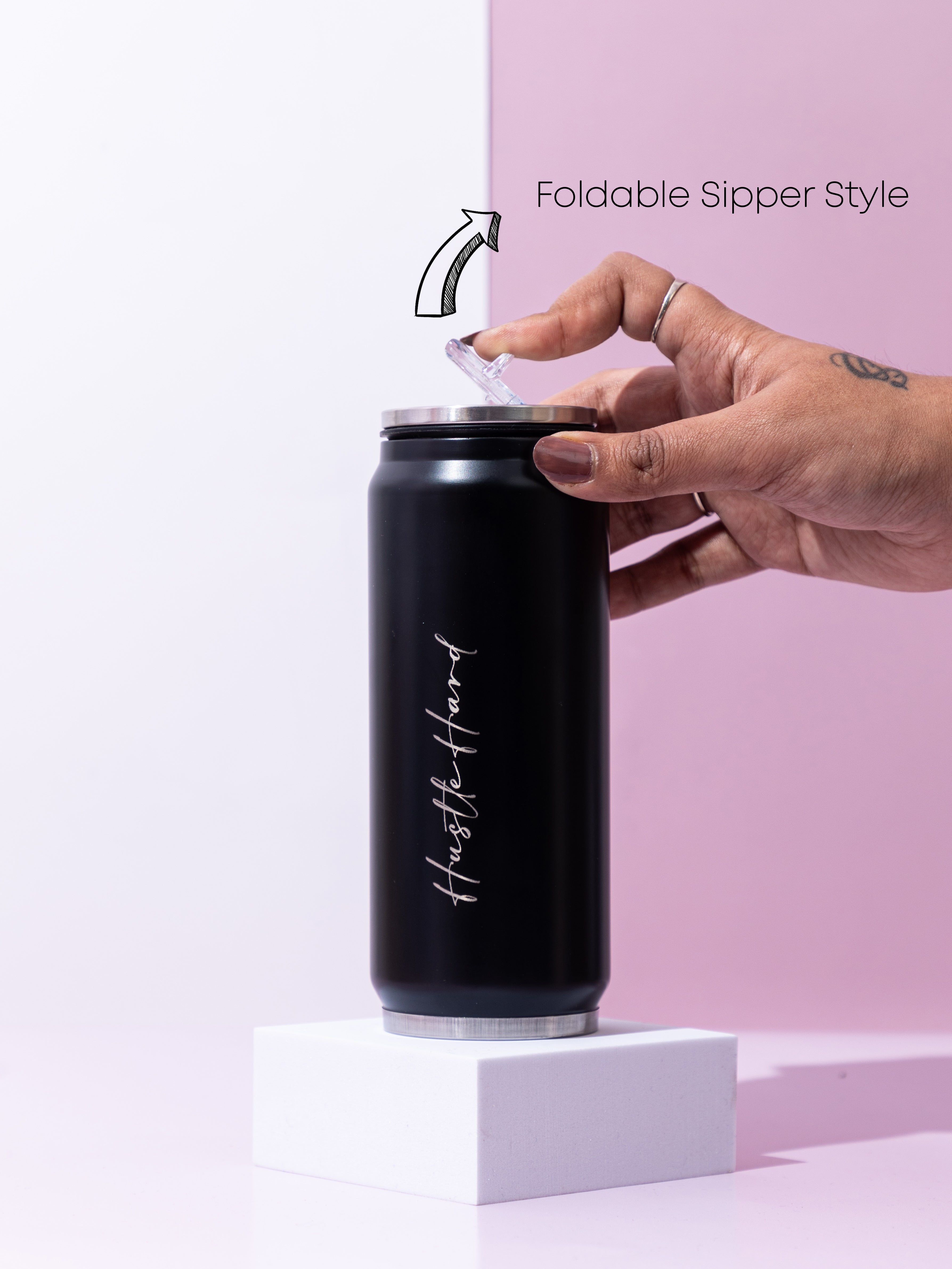 Personalized Name/Quote Metal Can Sippers 500ml