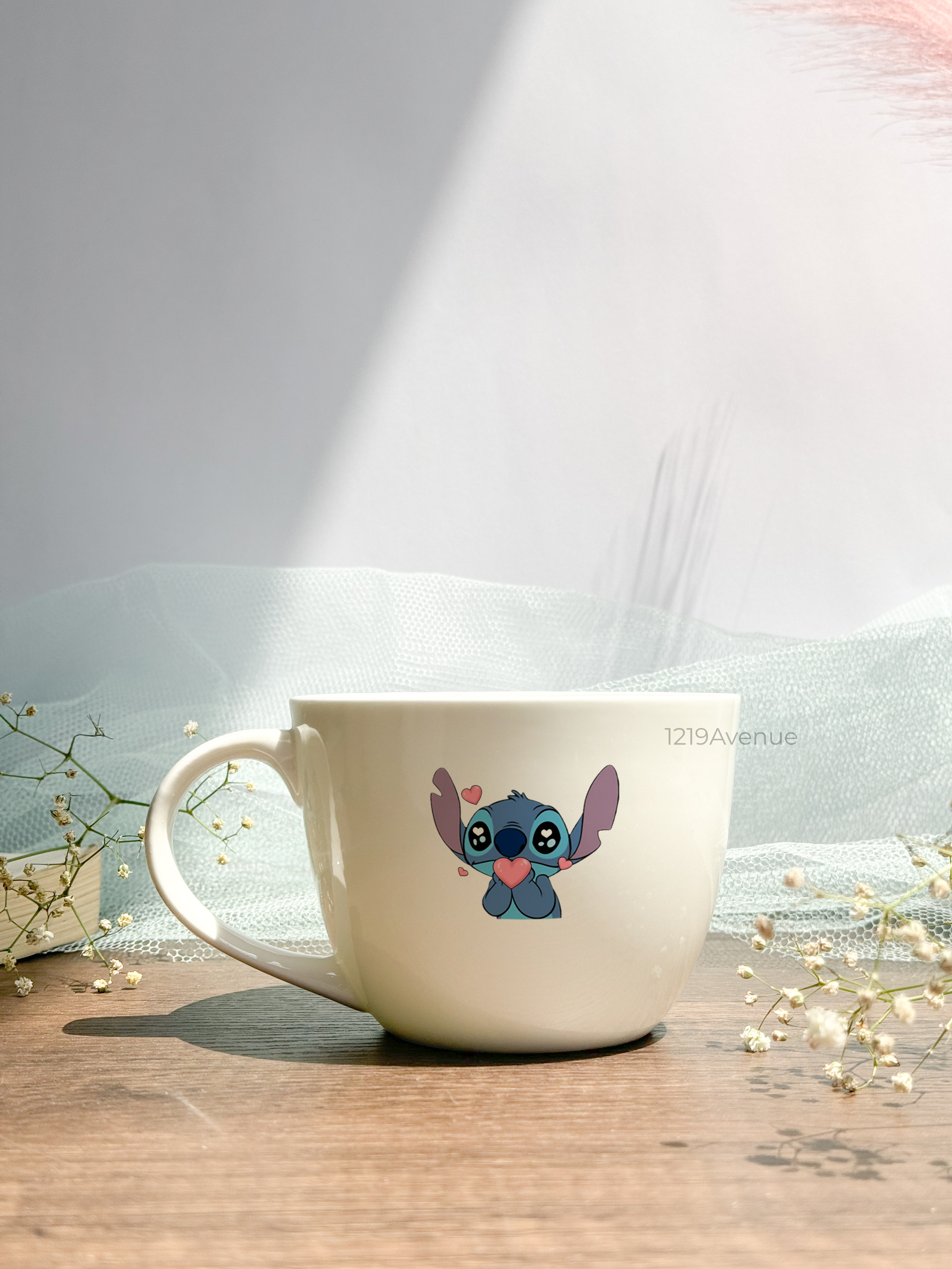 Grande Ceramic Cups |420ml |Hell In Love Permanent Print | Premium Ceramic Cups