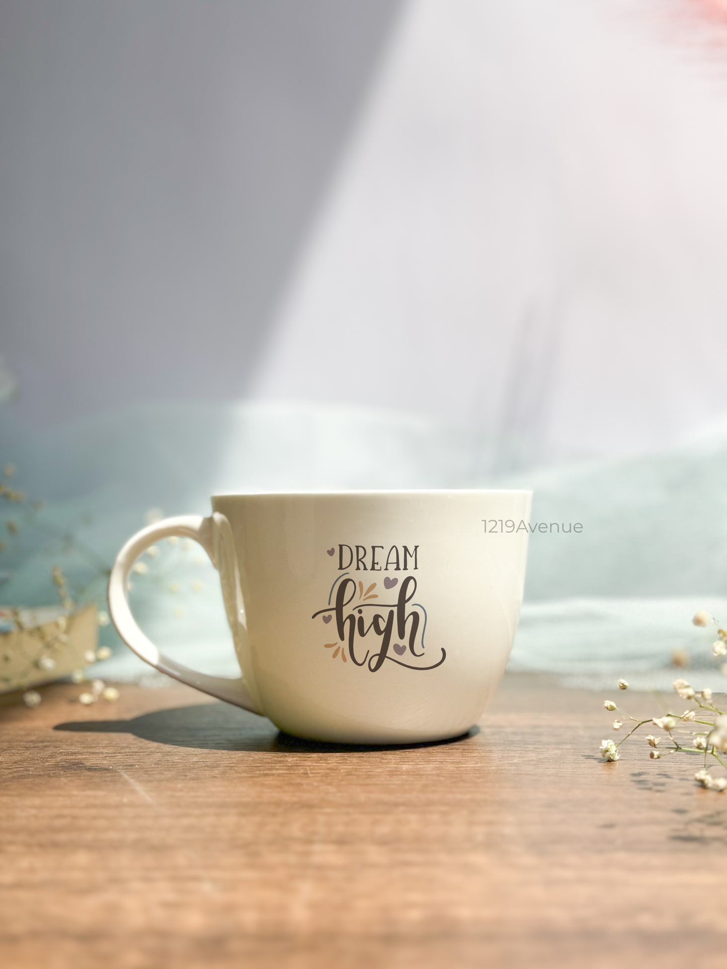 Ceramic Grande Cups |420ml | Dream High Permanent Print | Premium Ceramic Cups