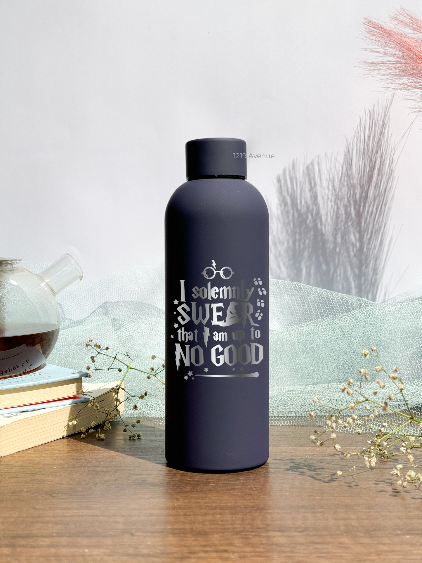 Bae-Sic Bottles 500 ML |I Swear Print | Double Walled Hot And Cold Bottles