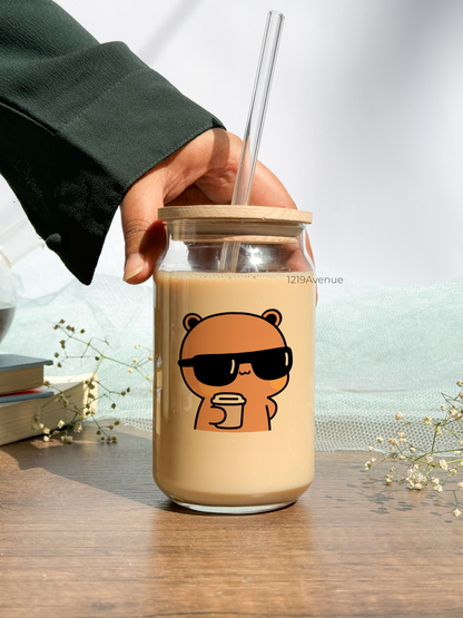 Can Shaped Sipper 500ml| What You Lokin At Print | 18oz Can Tumbler with lid, straw and coaster.