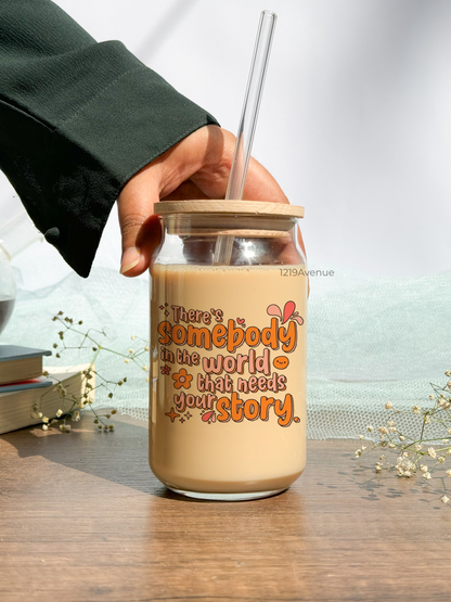 Can Shaped Sipper 500ml| Your Story| Tumbler with lid, straw and coaster