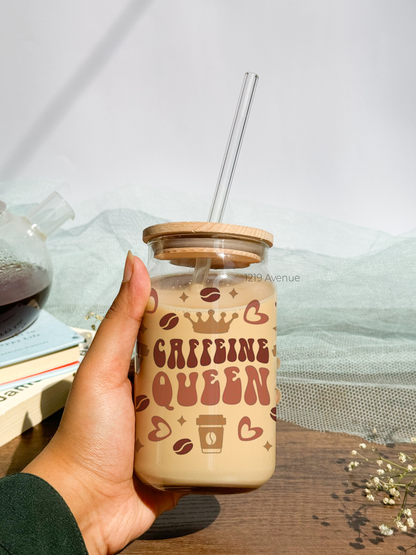 Can Shaped Sipper 500ml| Caffeine Queen Coffee | Tumbler with lid and straw