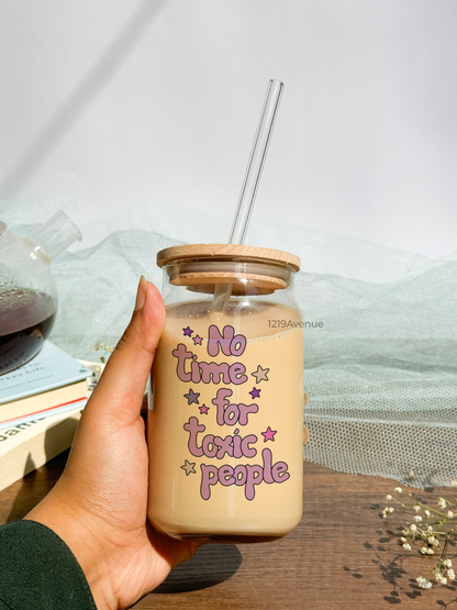 Can Shaped Sipper 500ml| No Toxic People| Tumbler with lid, straw and coaster