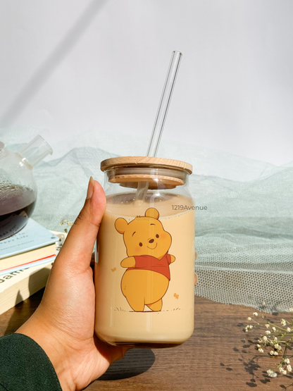 Can Shaped Sipper 500ml| Pooh| Tumbler with lid, straw and coaster