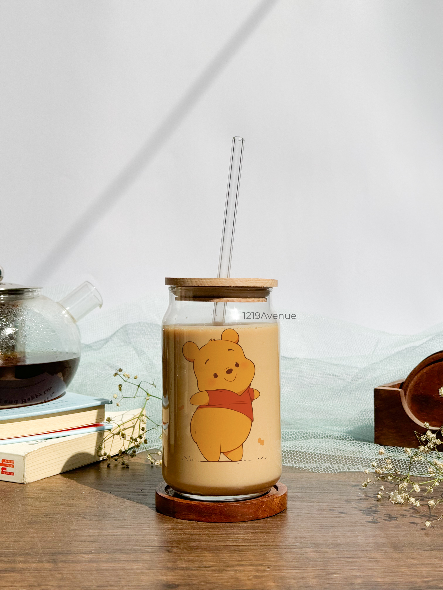 Can Shaped Sipper 500ml| Pooh| Tumbler with lid, straw and coaster