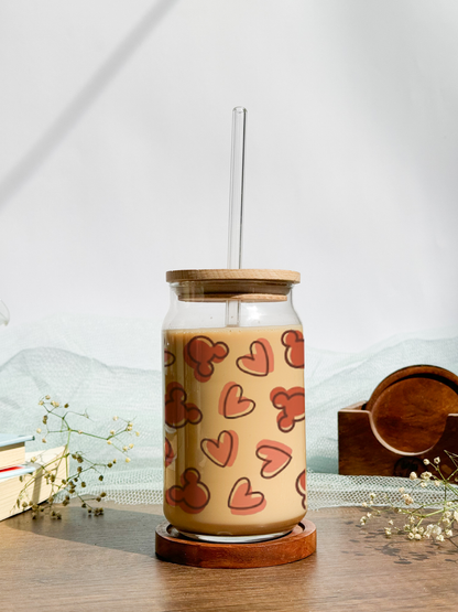 Can Shaped Sipper 500ml| Mickey Love Coffee | 18oz Can Tumbler with lid and straw