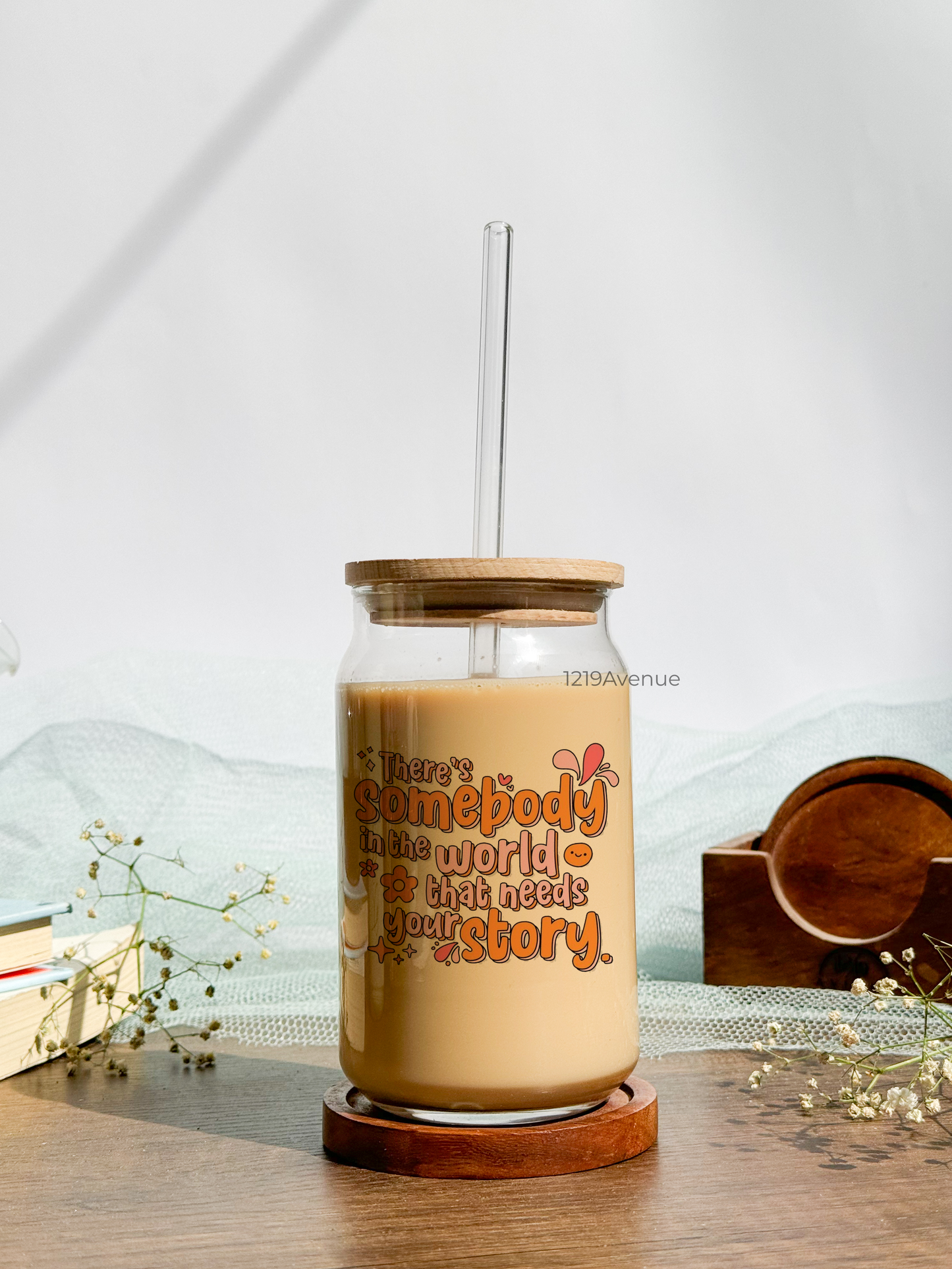 Can Shaped Sipper 500ml| Your Story| Tumbler with lid, straw and coaster