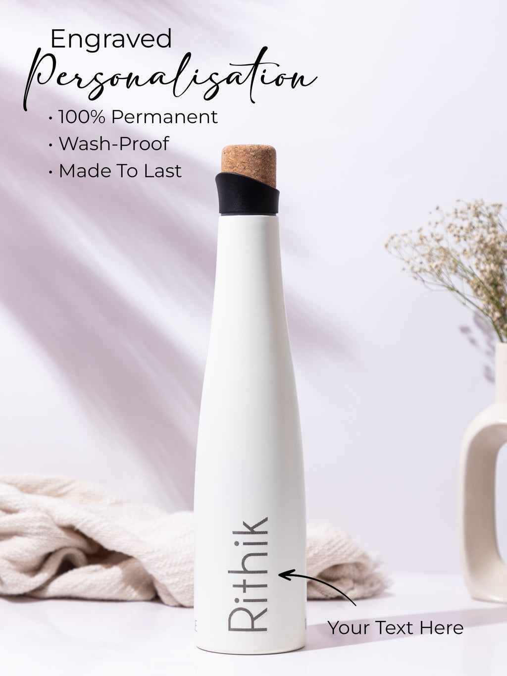 Personalized Recherche Wine Shaped Insulated Bottles 18hrs+ Hot and Cold