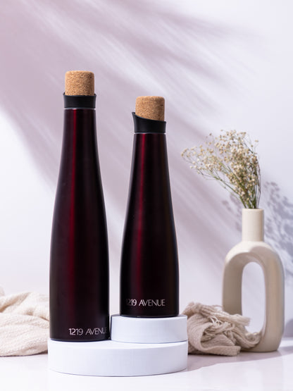 1219 Avenue Recherche Wine Shaped Premium Insulated Bottles 18hrs+ Hot and Cold