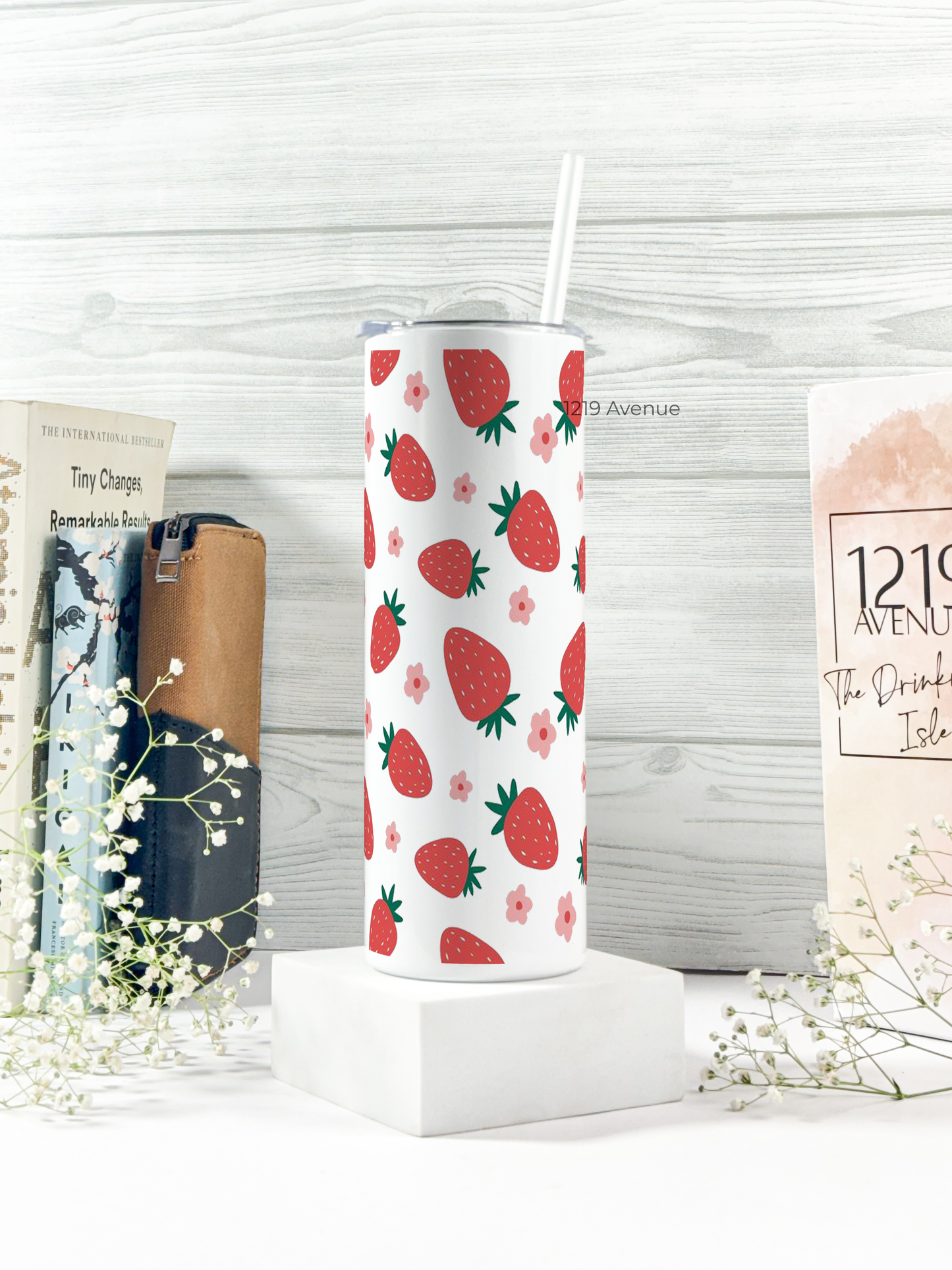 Colossal Tumbler 750ML with straw | Berry Much Print |Double Walled Insulated Tumbler