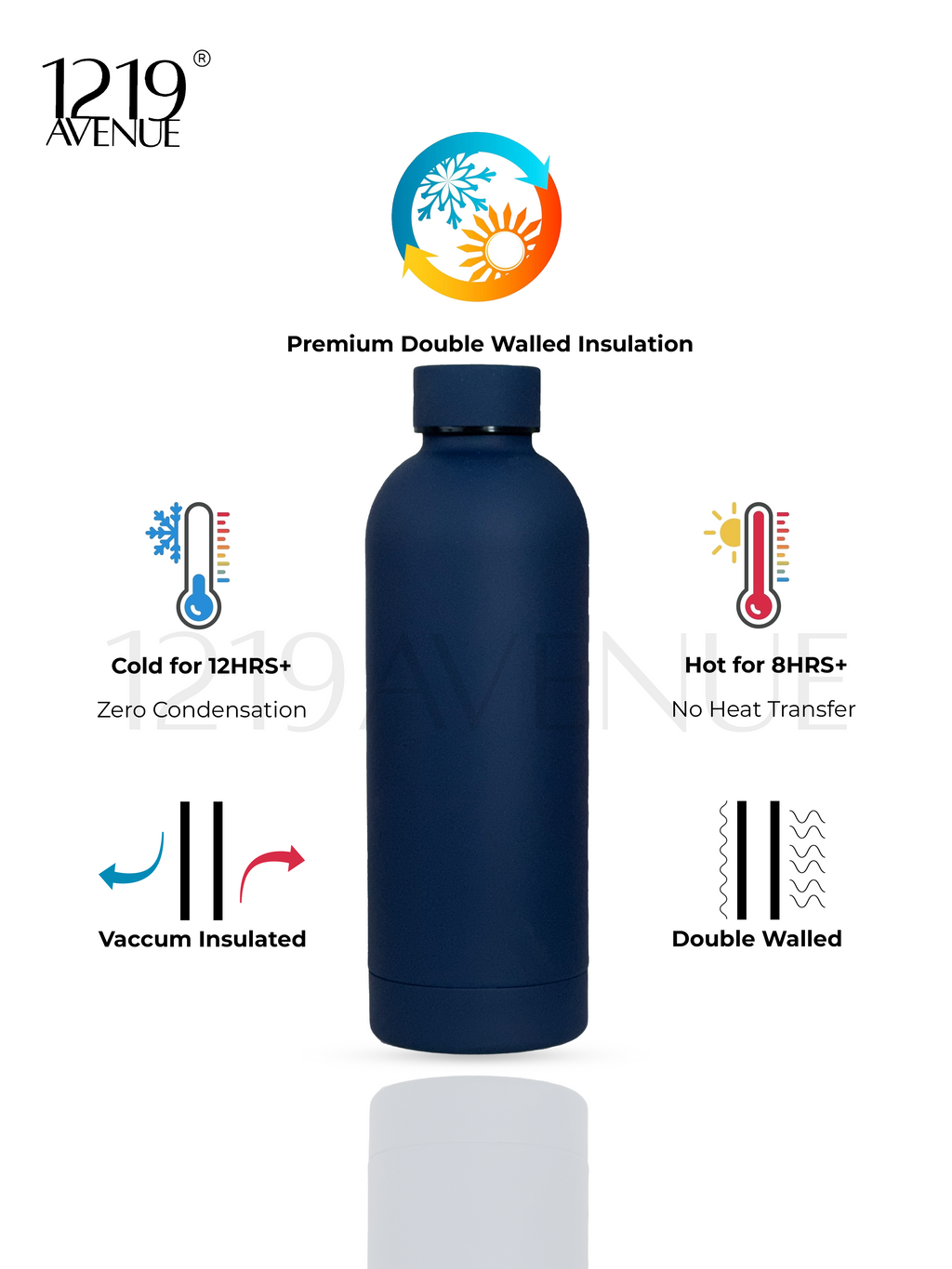 Personalized Bae-Sic Double Walled Insulated Bottles 500 ML| Name/Quote| Double Walled Insulated | 8-10hrs Hot And Cold |NO COD