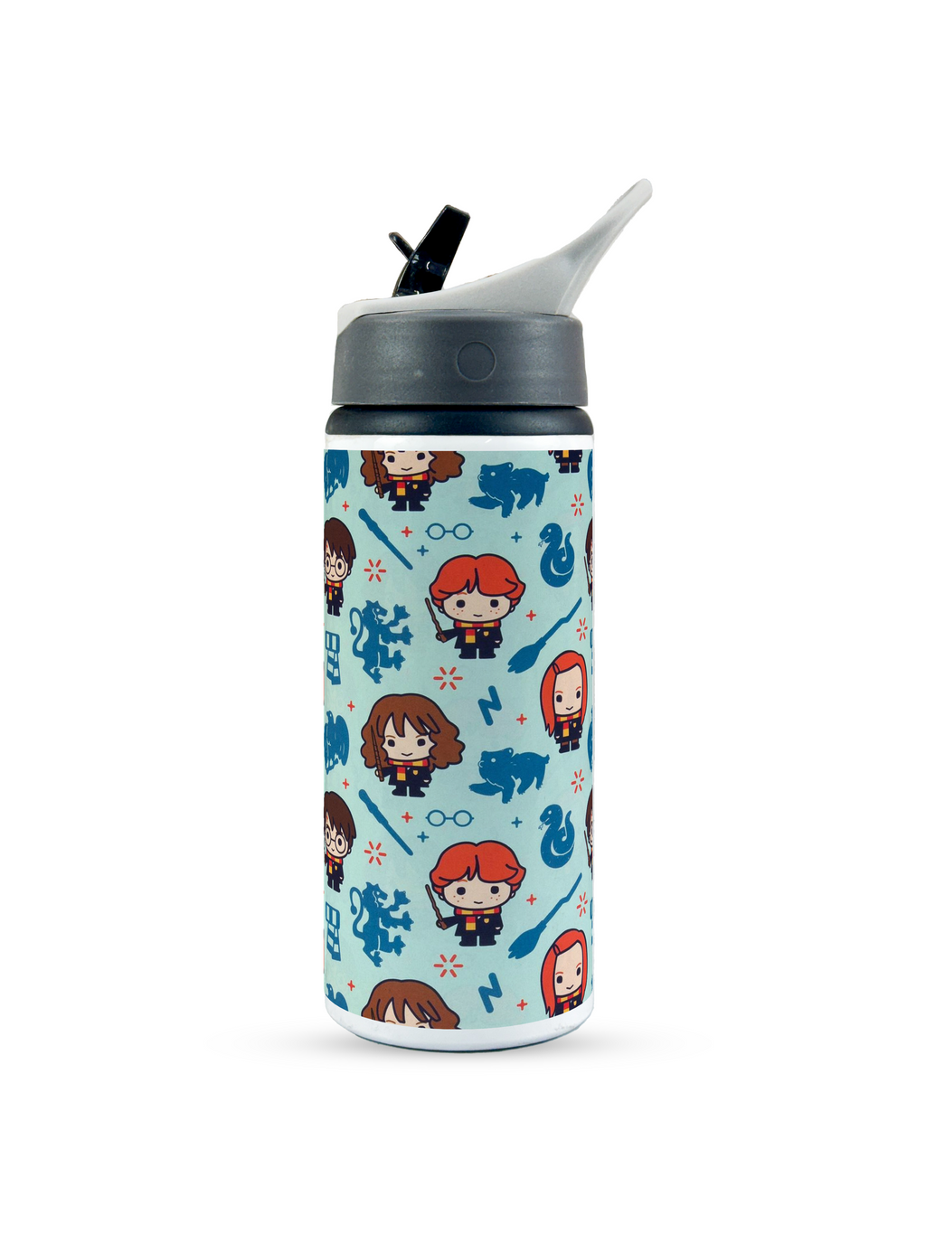 750ml Printed Fun-Sip Water Bottle | Harry Porter Theme Print | For Kids, School, Sports | Sipper Bottle with Carry Handle, Durable & Stylish