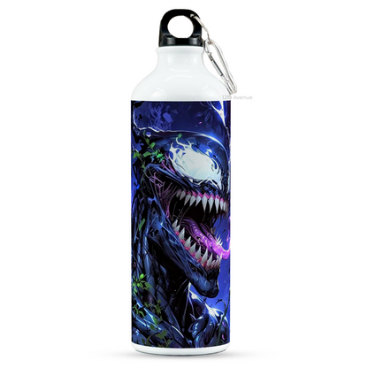 750ml Printed Hooked-Up Water Bottle |Venom Print | For Kids, School, Sports | Sipper Bottle with Carry Hook, Durable & Stylish