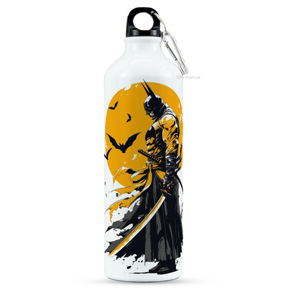 750ml Printed Hooked-Up Water Bottle | Comic-Bat Print | For Kids, School, Sports | Sipper Bottle with Carry Hook, Durable & Stylish