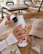Aarkeo Double Walled Stainless Steel Water Bottle 550ml | Cherry Orchard Dreams Print | Insulated Leakproof Hot & Cold Bottle for Office, Gym & Travel 1219 Avenue