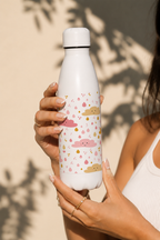 Aarkeo Double Walled Stainless Steel Water Bottle 550ml | Little Sky Dreams Print | Insulated Leakproof Hot & Cold Bottle for Office, Gym & Travel 1219 Avenue