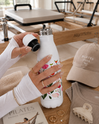 Aarkeo Double Walled Stainless Steel Water Bottle 550ml | Tulip Garden Bliss Print | Insulated Leakproof Hot & Cold Bottle for Office, Gym & Travel 1219 Avenue