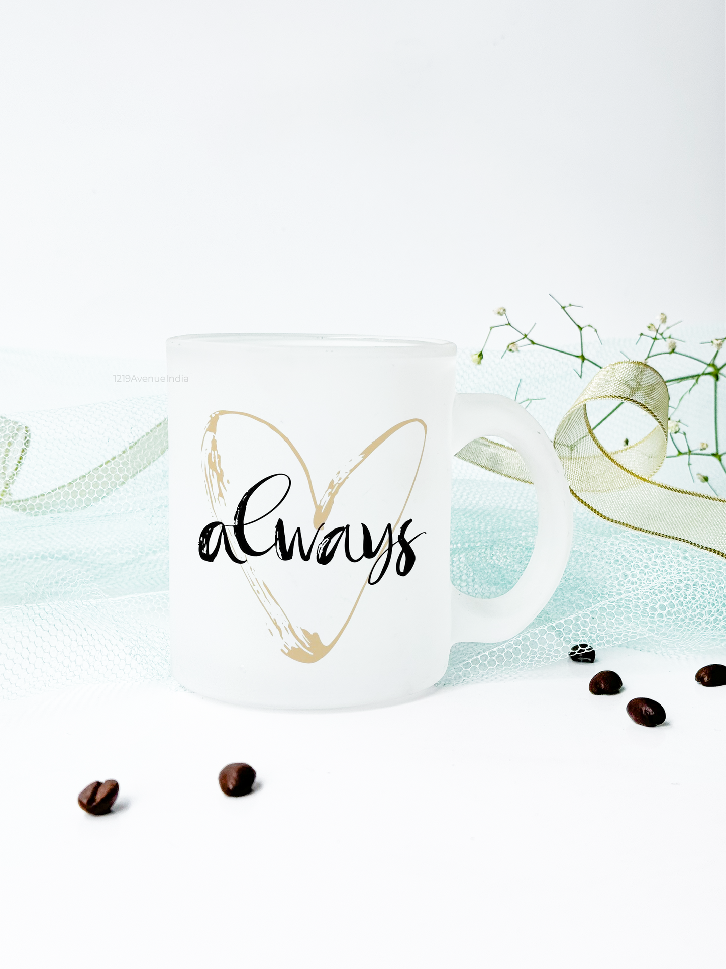 Frosted Mug 350ml | Love, Always Print | Pocket Picks Mugs