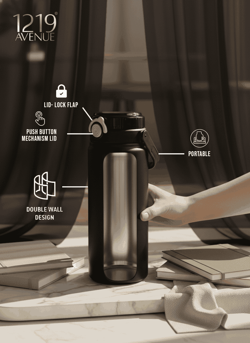 Avenue Hydrator Tumbler 1.5 ltr | 100% Leak-Proof | Double Walled Insulated Hot & Cold 18+ Hrs | 1500 ML 1219 Avenue India