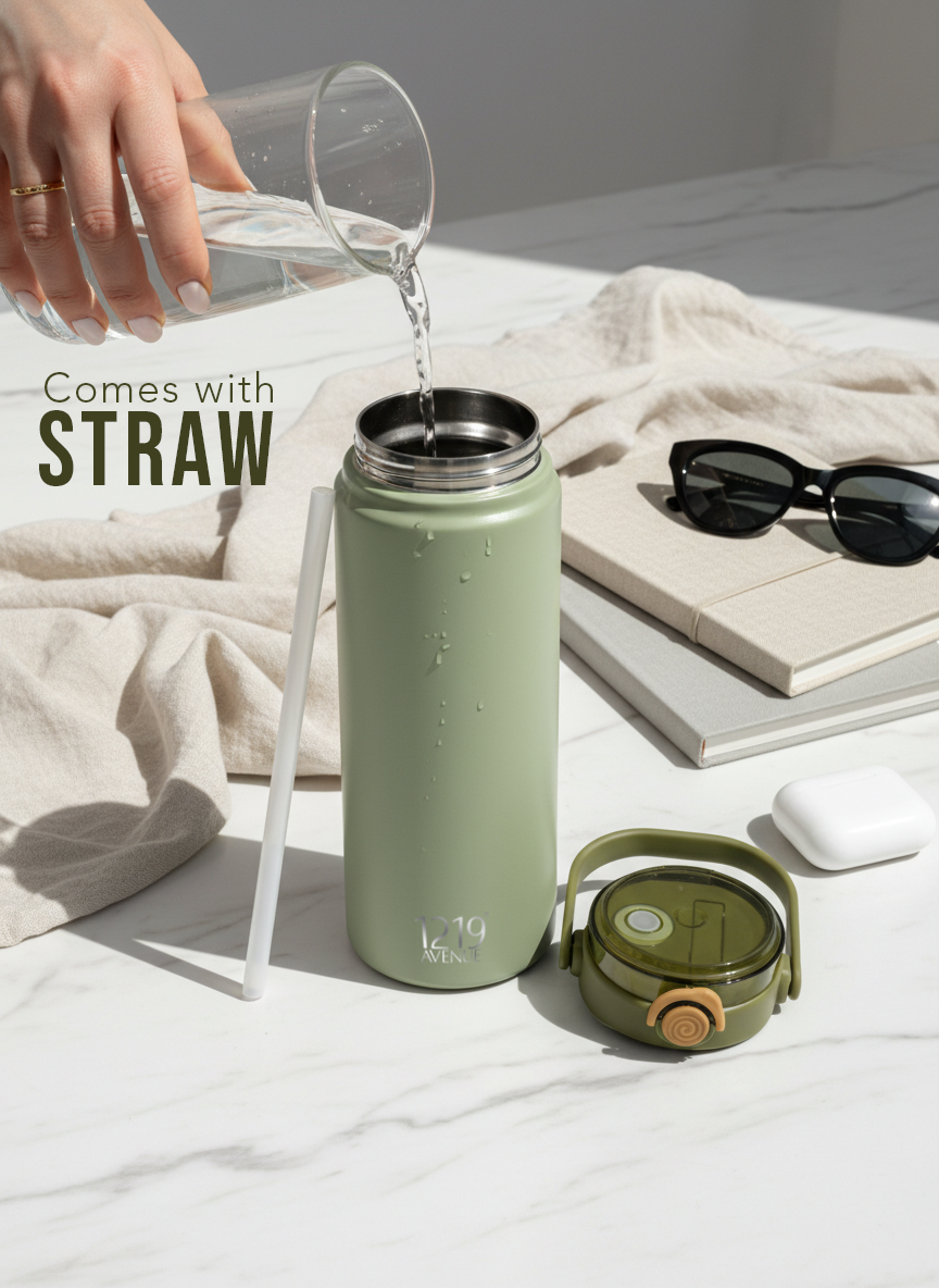 Avenue Hydrator Tumbler 1.2 ltr | 100% Leak-Proof | Double Walled Insulated Hot & Cold 18+ Hrs | 1200 ML 1219 Avenue