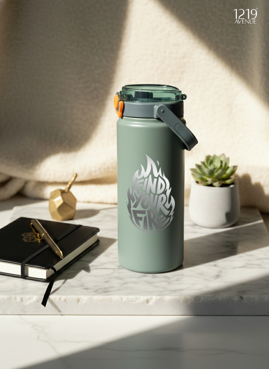 Avenue Hydrator Tumbler 1.2 ltr | 100% Leak-Proof | Find Your Fire |Double Walled Insulated Hot & Cold 18+ Hrs | 1200 ML 1219 Avenue