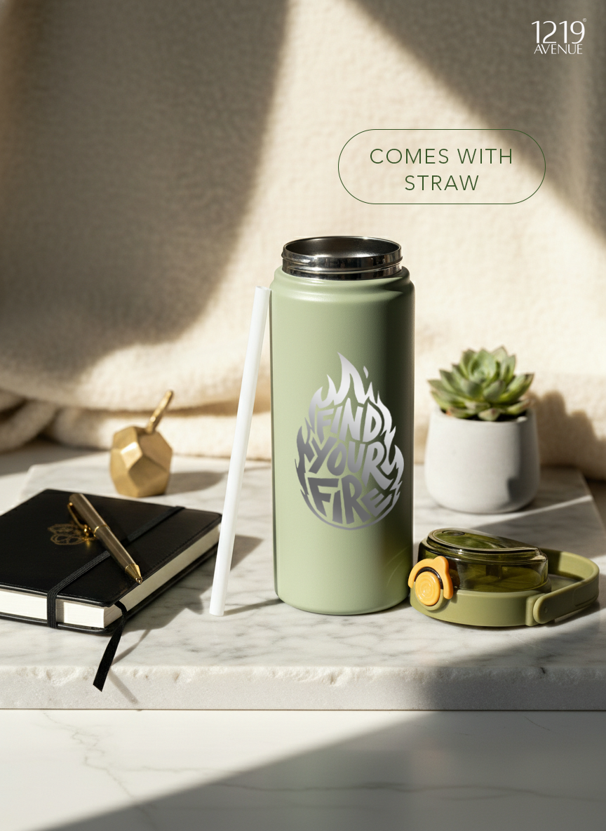 Avenue Hydrator Tumbler 1.2 ltr | 100% Leak-Proof | Find Your Fire |Double Walled Insulated Hot & Cold 18+ Hrs | 1200 ML 1219 Avenue