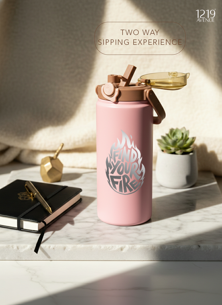 Avenue Hydrator Tumbler 1.2 ltr | 100% Leak-Proof | Find Your Fire |Double Walled Insulated Hot & Cold 18+ Hrs | 1200 ML 1219 Avenue