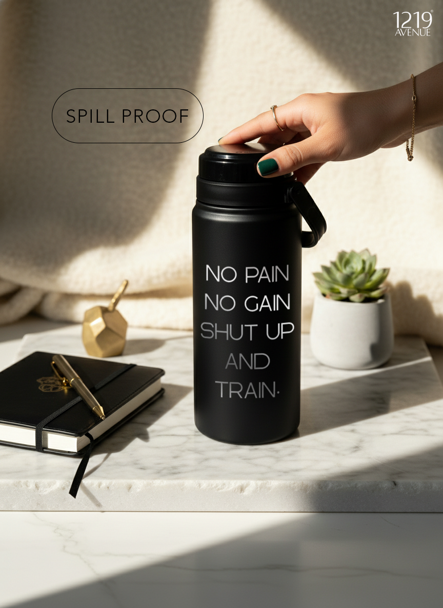 Avenue Hydrator Tumbler 1.2 ltr | 100% Leak-Proof | No Pain No Gain |Double Walled Insulated Hot & Cold 18+ Hrs | 1200 ML 1219 Avenue