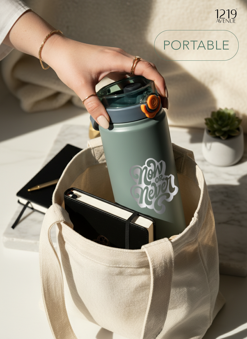 Avenue Hydrator Tumbler 1.2 ltr | 100% Leak-Proof | You Can Do This |Double Walled Insulated Hot & Cold 18+ Hrs | 1200 ML | 5 Color Options 1219 Avenue