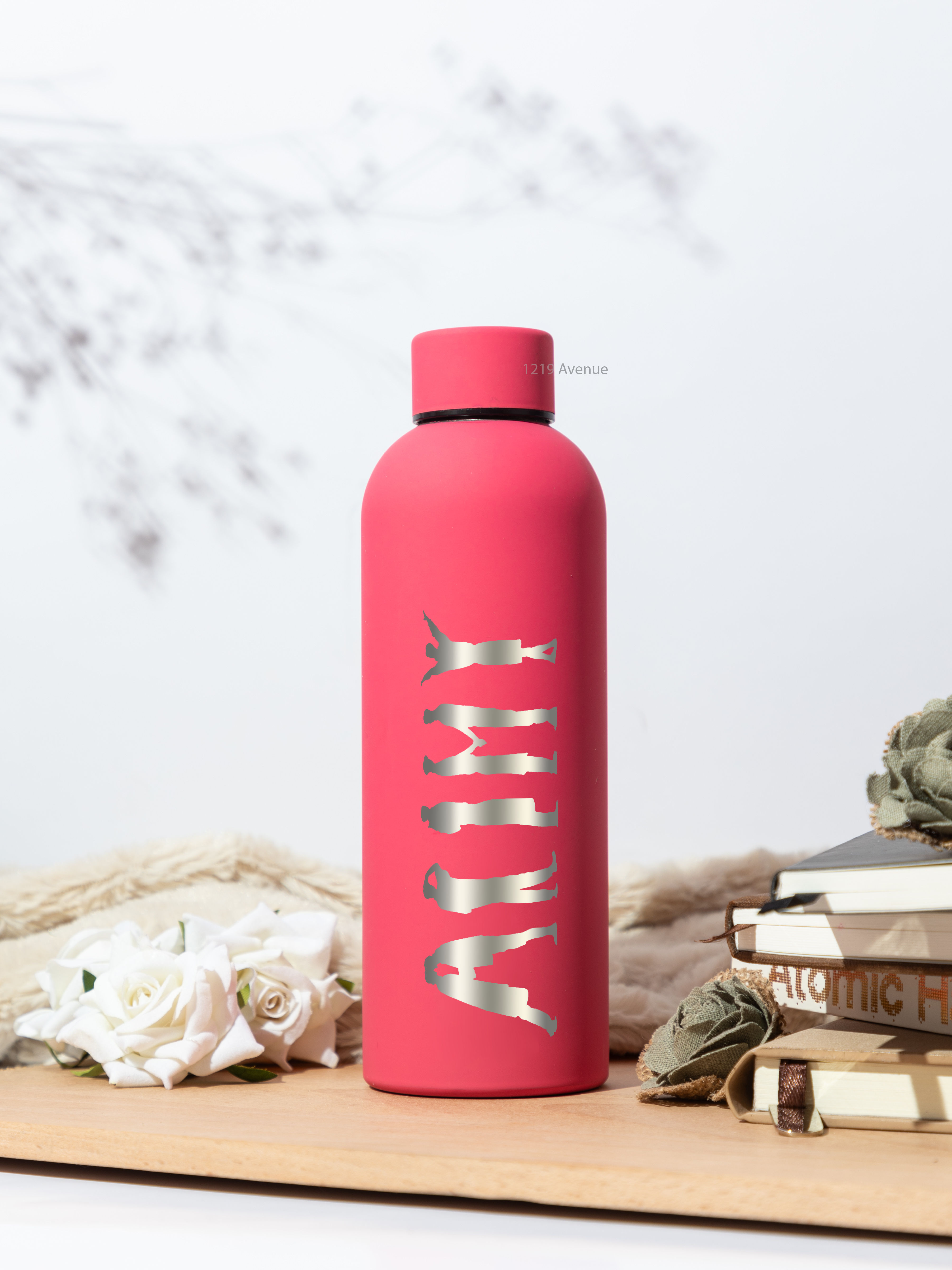 Bae-Sic Bottles 500 ML |BTS Army Print | Double Walled Hot And Cold Bottles 1219 Avenue India