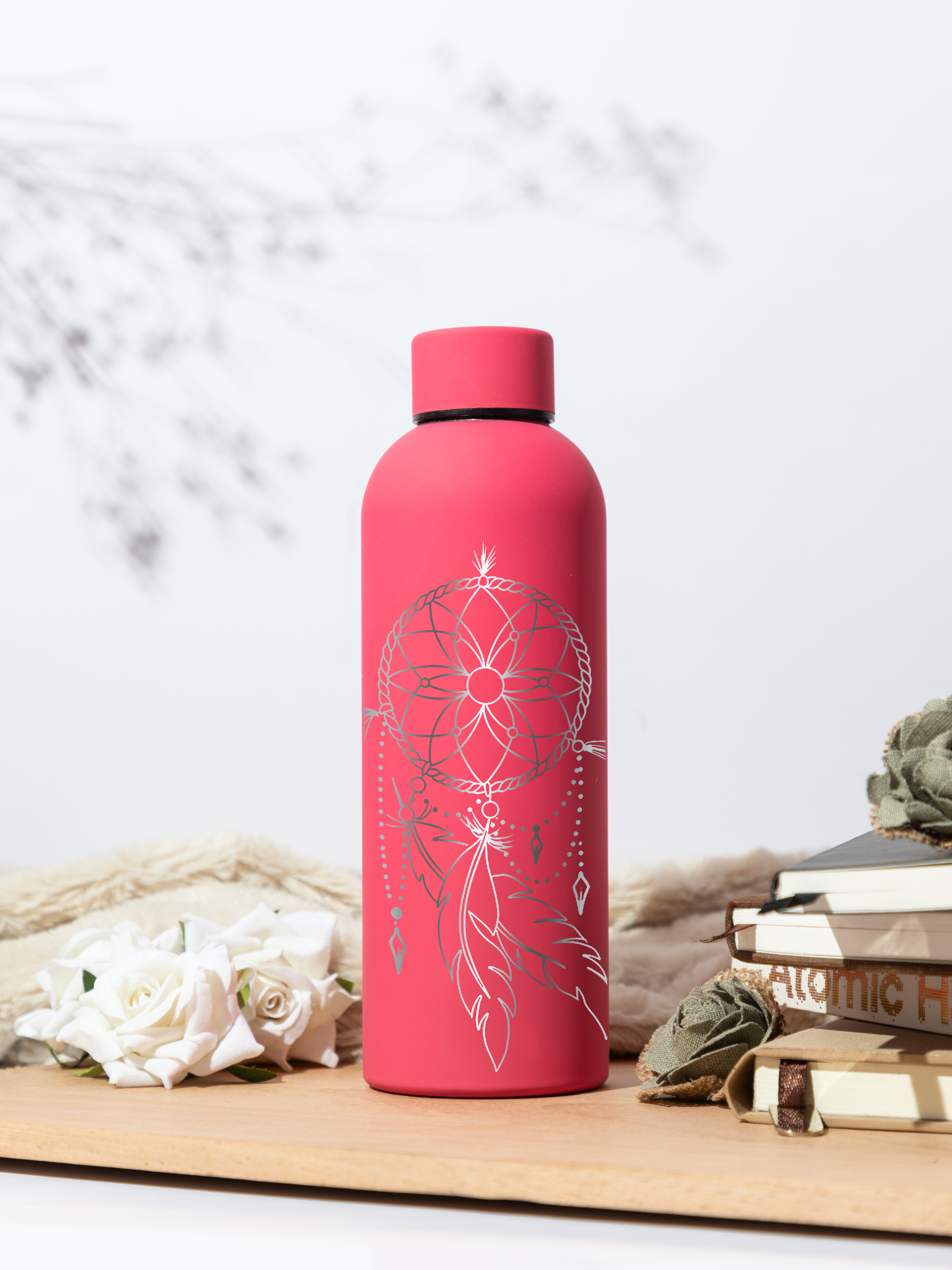 Bae-Sic Bottles 500 ML |Dreamcatcher Print | Double Walled Hot And Cold Bottles 1219 Avenue India