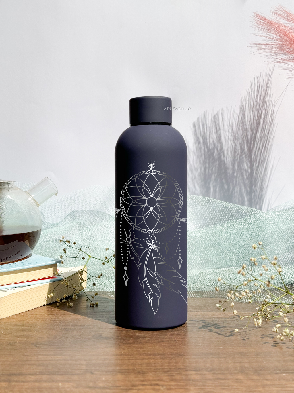 Bae-Sic Bottles 500 ML |Dreamcatcher Print | Double Walled Hot And Cold Bottles 1219 Avenue India
