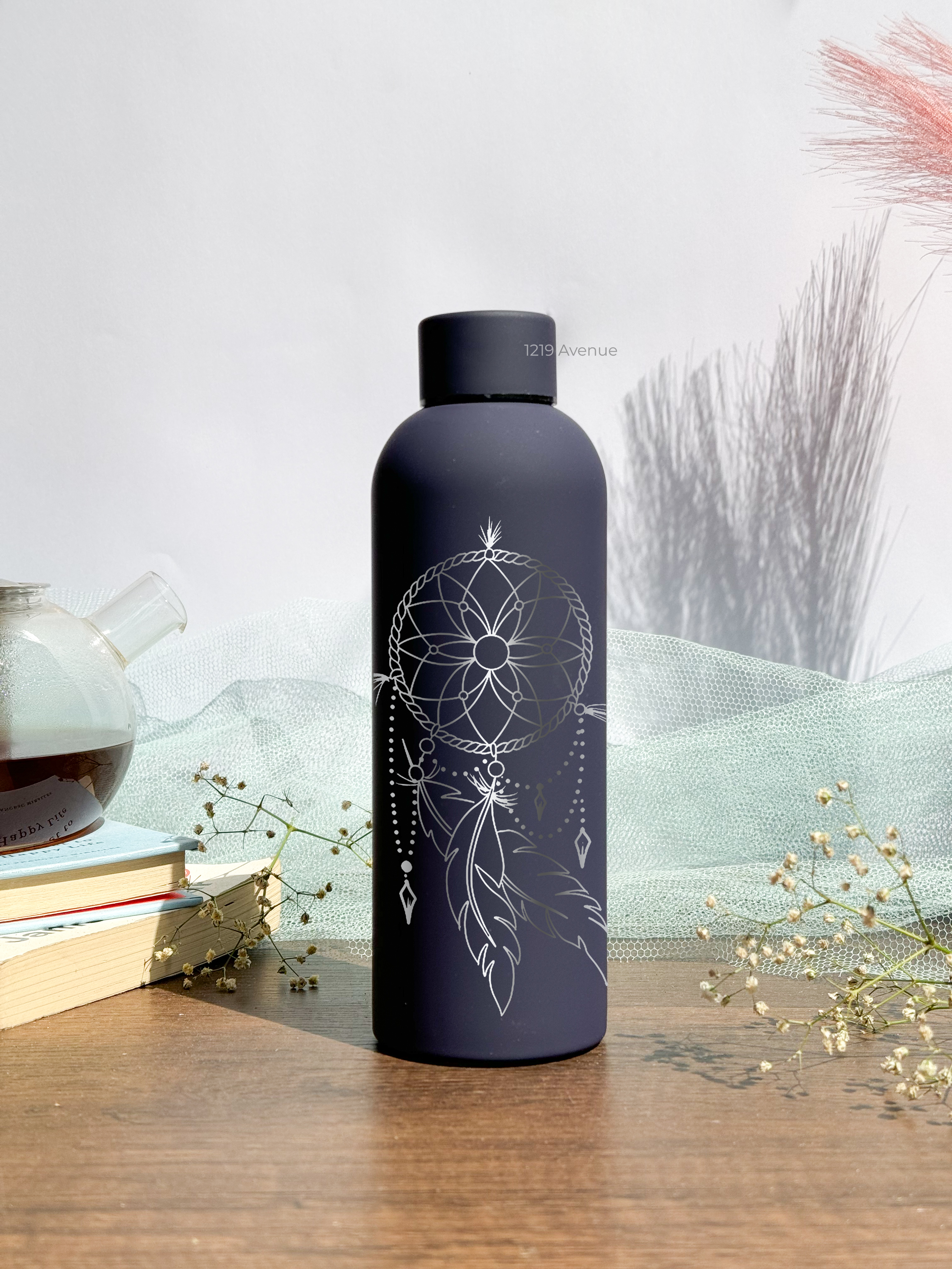 Bae-Sic Bottles 500 ML |Dreamcatcher Print | Double Walled Hot And Cold Bottles 1219 Avenue India