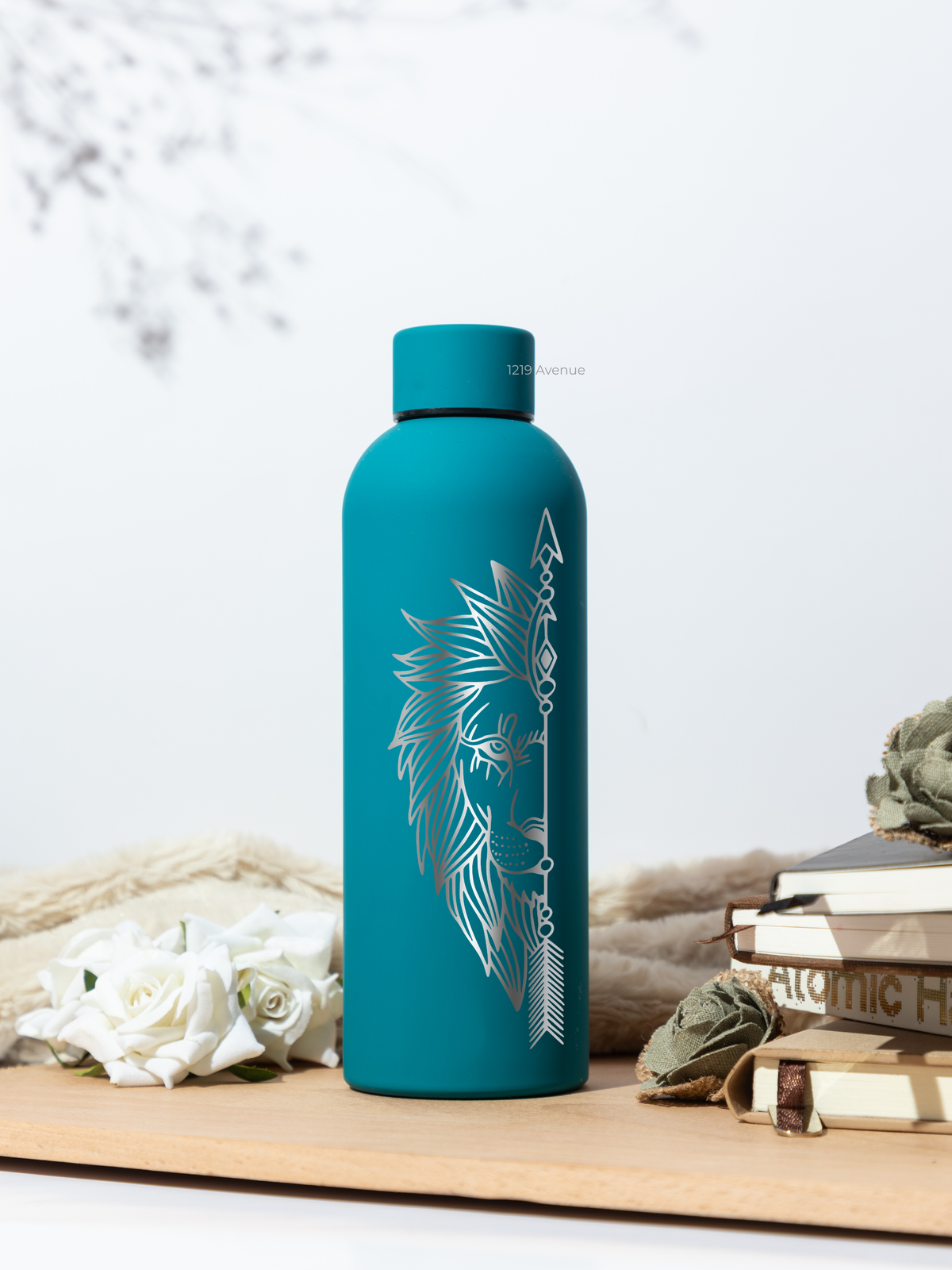 Bae-Sic Bottles 500 ML |Fierce Lion Print | Double Walled Hot And Cold Bottles 1219 Avenue India