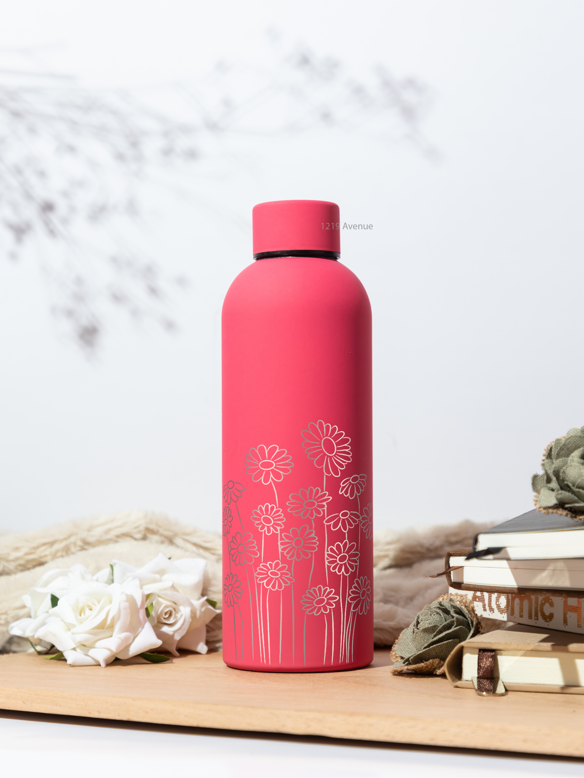 Bae-Sic Bottles 500 ML |Floral Valley Print | Double Walled Hot And Cold Bottles 1219 Avenue India