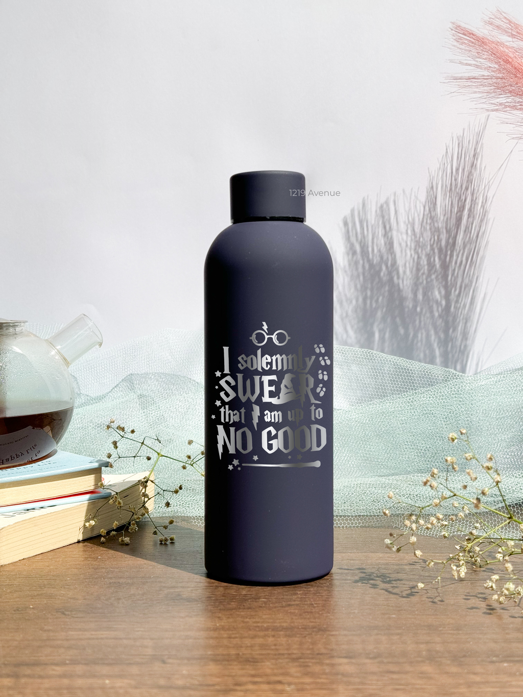 Bae-Sic Bottles 500 ML |I Swear Print | Double Walled Hot And Cold Bottles 1219 Avenue India