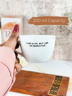 Benji Ceramic Grande Cups |200ml |I Cry a Lot Permanent Print | Premium Benji Ceramic Cups | Winter Special 1219 Avenue India