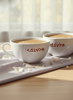 Brawny Ceramic Cups | 250ml |Diva Permanent Print | Premium Ceramic Mugs 1219 Avenue