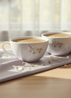 Brawny Ceramic Cups | 250ml |Floral Peace Permanent Print | Premium Ceramic Mugs 1219 Avenue