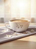 Brawny Ceramic Cups | 250ml |Floral Peace Permanent Print | Premium Ceramic Mugs 1219 Avenue