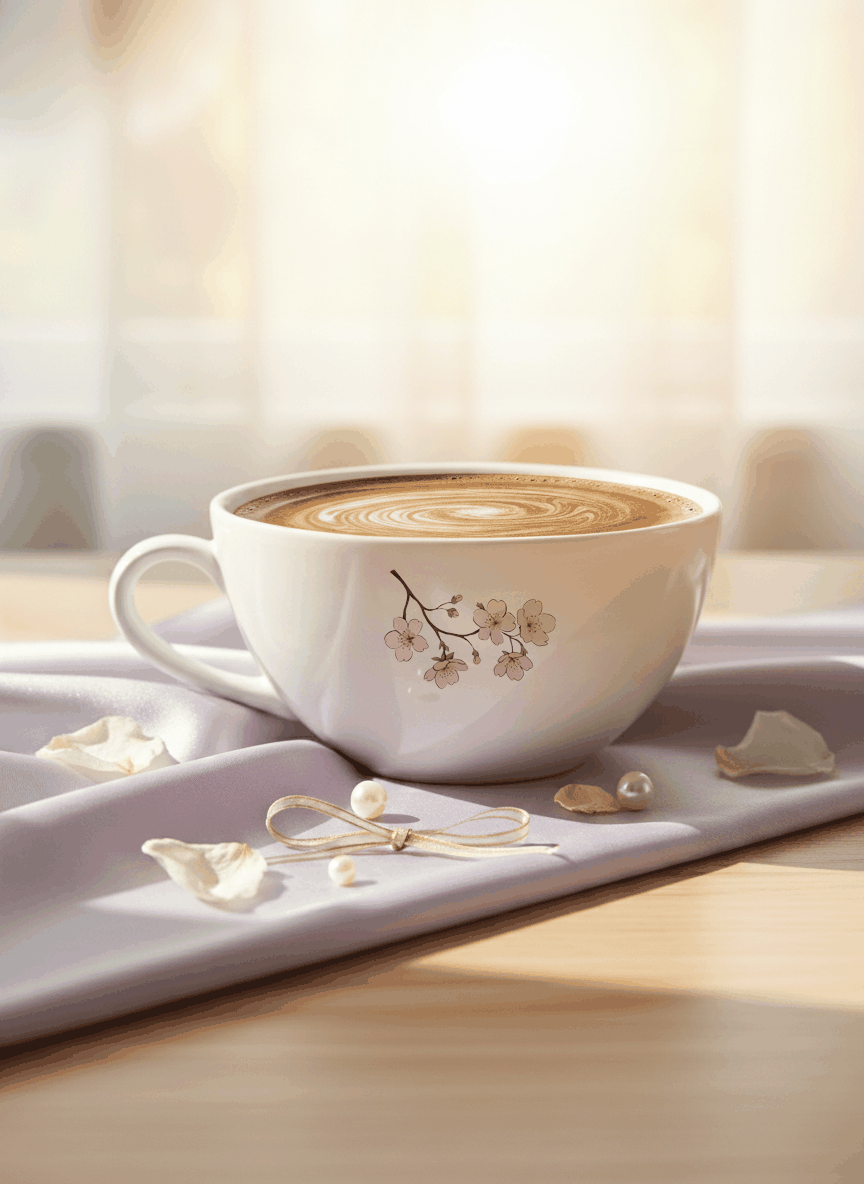 Brawny Ceramic Cups | 250ml |Floral Peace Permanent Print | Premium Ceramic Mugs 1219 Avenue