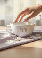 Brawny Ceramic Cups | 250ml |Floral Peace Permanent Print | Premium Ceramic Mugs 1219 Avenue