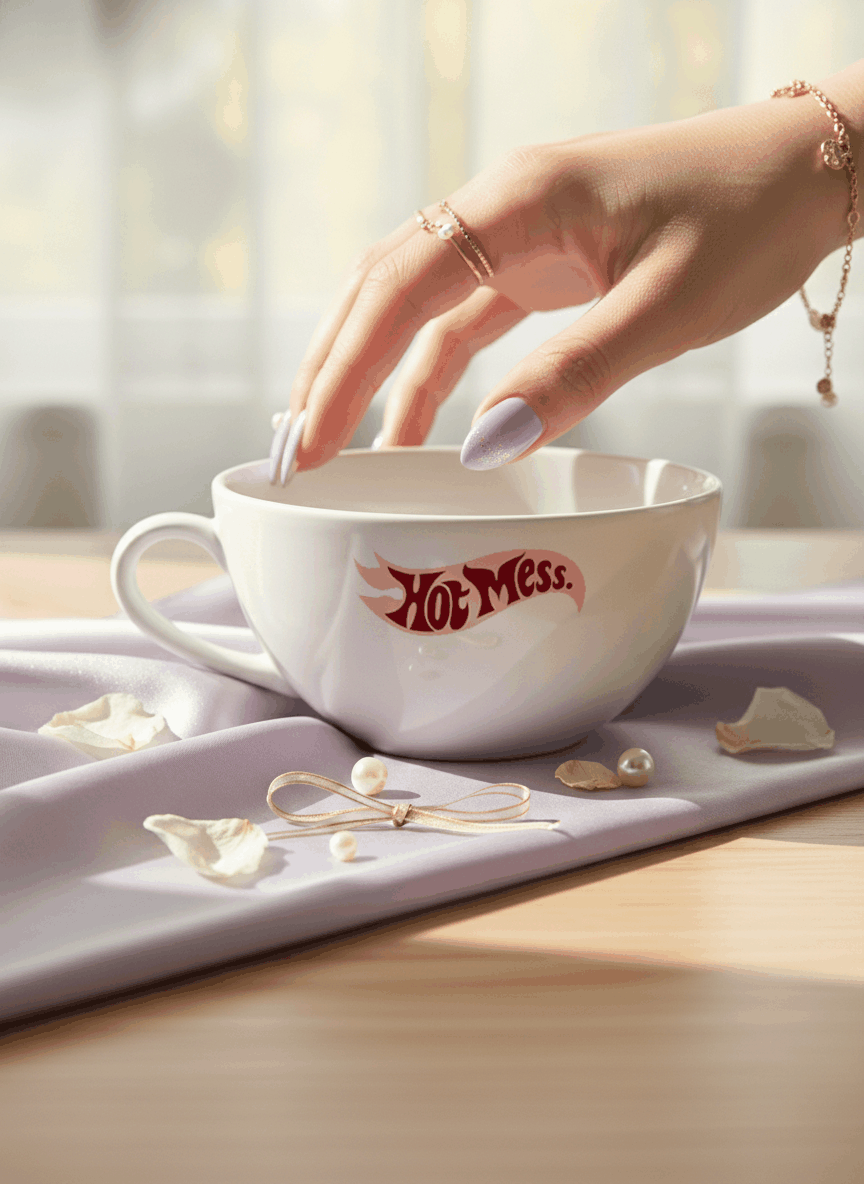 Brawny Ceramic Cups | 250ml |Hot Mess Permanent Print | Premium Ceramic Mugs 1219 Avenue