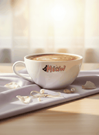 Brawny Ceramic Cups | 250ml |Meow Permanent Print | Premium Ceramic Mugs 1219 Avenue