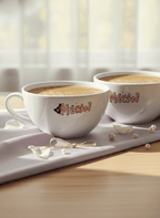 Brawny Ceramic Cups | 250ml |Meow Permanent Print | Premium Ceramic Mugs 1219 Avenue
