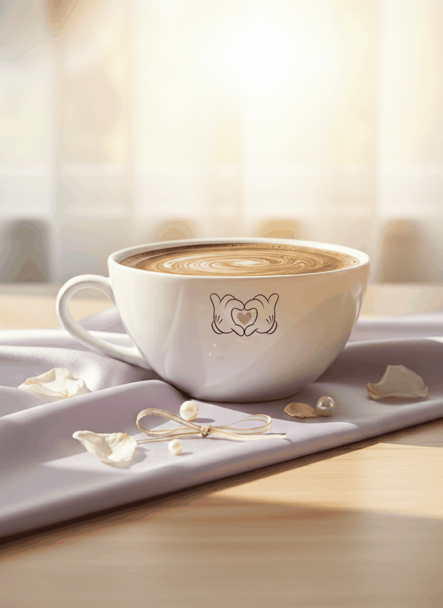 Brawny Ceramic Cups | 250ml |Mickey love Permanent Print | Premium Ceramic Mugs 1219 Avenue